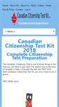 Mobile Screenshot of canadiancitizenshiptestkit.com