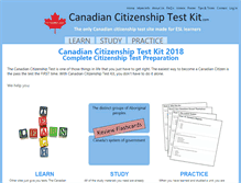 Tablet Screenshot of canadiancitizenshiptestkit.com
